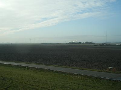 De Wieringermeer vanaf de West-Friese omringdijk.
